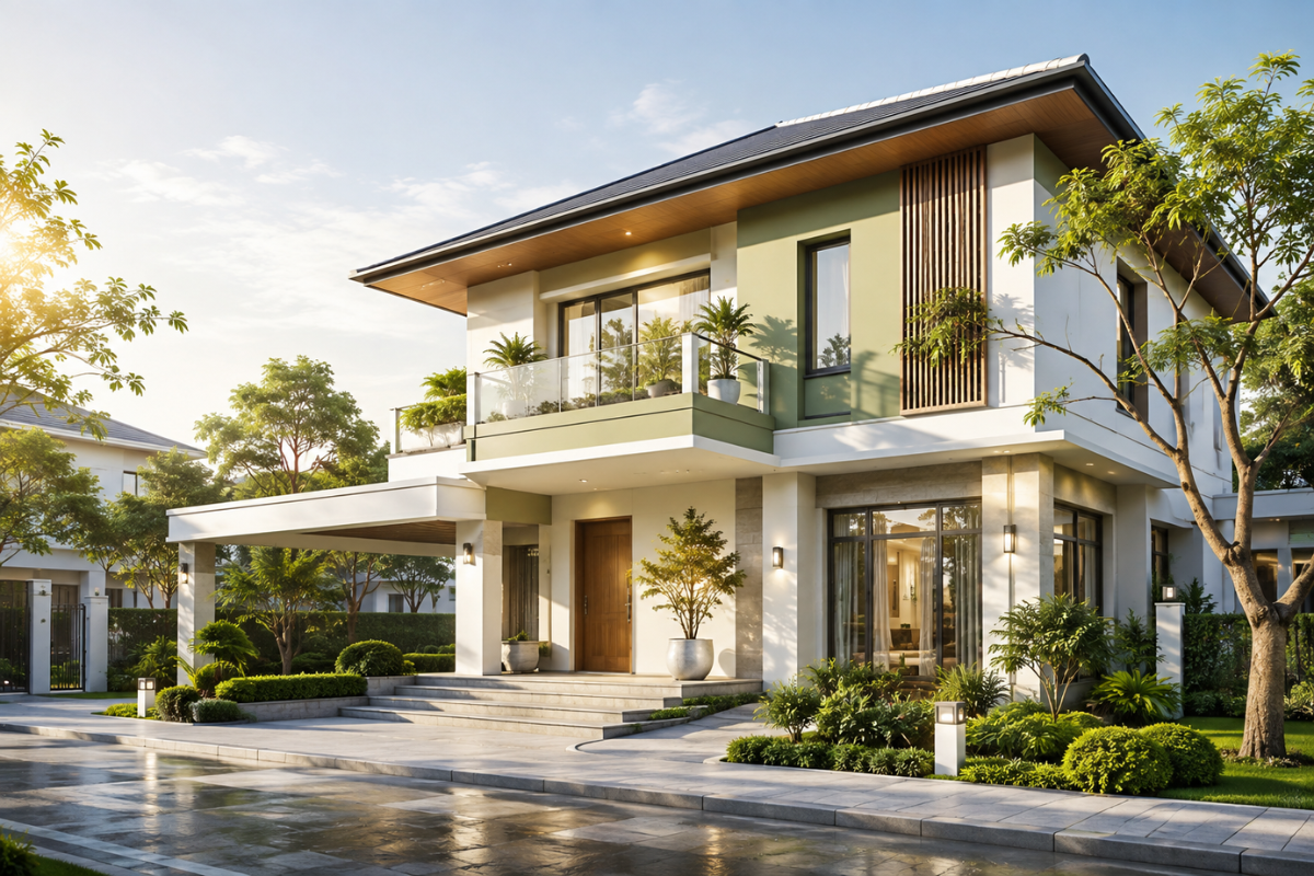 Màu sơn nhà hướng Đông Nam