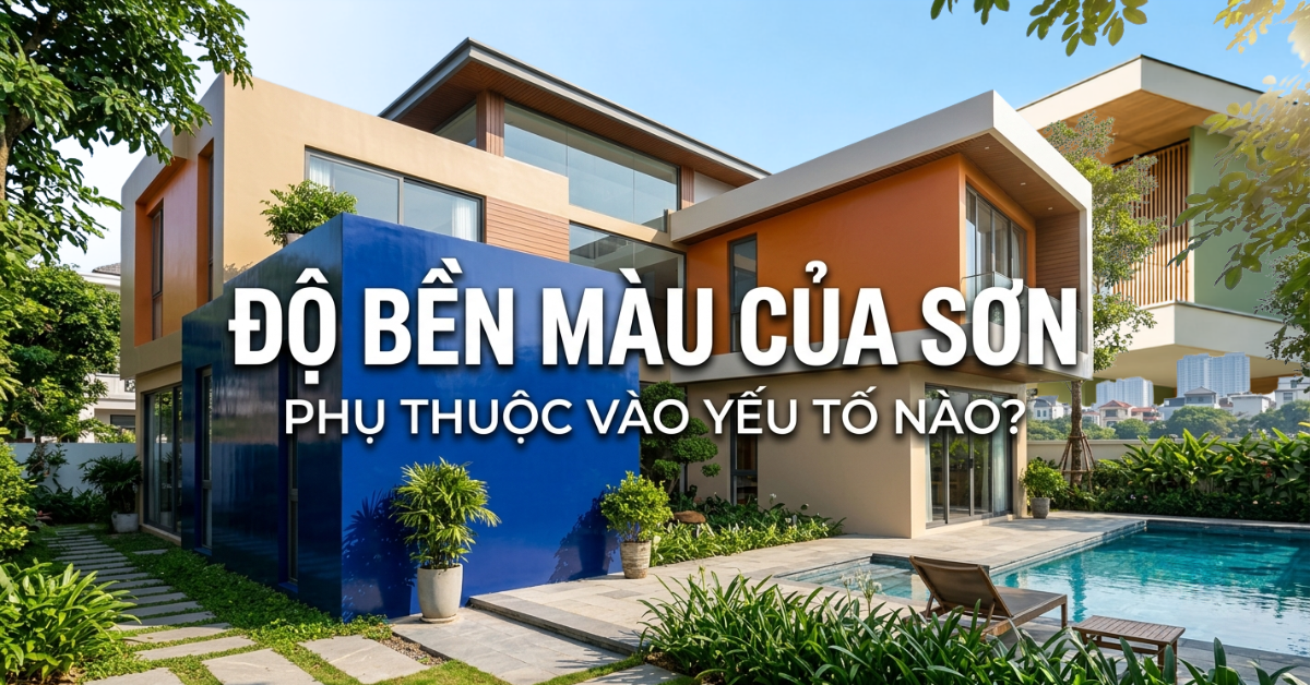 Lựa chọn dòng sơn chất lượng giúp tối ưu độ bền màu của sơn ngoại thất, giữ cho công trình luôn tươi mới bất chấp thời tiết.